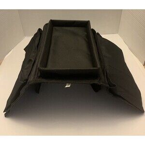 Nylon Sofa/Recliner Armrest Organizer With Handy Tray Top Snack/Drink Holder Blk